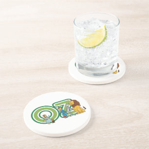 Porta-copos Assistente de Vintagem de Caracteres Oz e Letras d