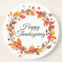 Autumn Fall Wreath Happy Ação de Graças