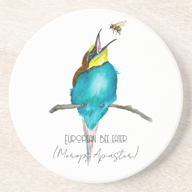 Porta-copos Ave aquosa (apicultura europeia) (Frente)