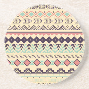 Porta-copos Aztec Tribal Stripes: Ilustração Vintage