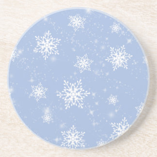 Porta copos azul dos flocos de neve