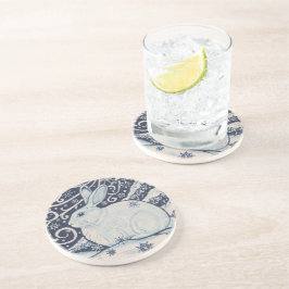 Porta-copos Azul e Branco no natal original