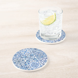 Porta-copos Azulejos do Mediterrâneo, Portugal, Azulejo, Majol