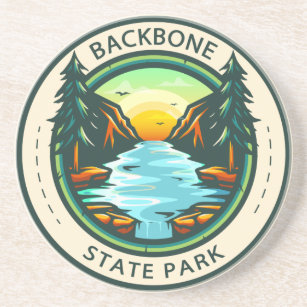 Porta-copos Backbone State Park Crachá de Iowa