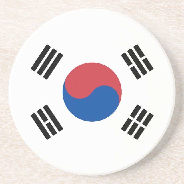 Porta-copos Bandeira da Coreia do Sul (Frente)