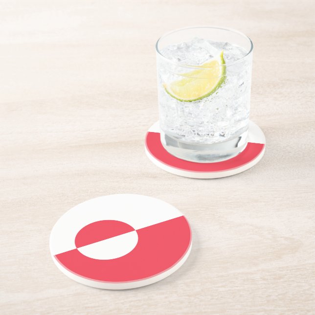 Porta-copos Bandeira da Gronelândia (Lateral)