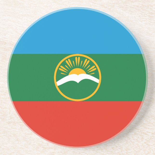 Porta-copos Bandeira da Karachay-Circássia (Frente)