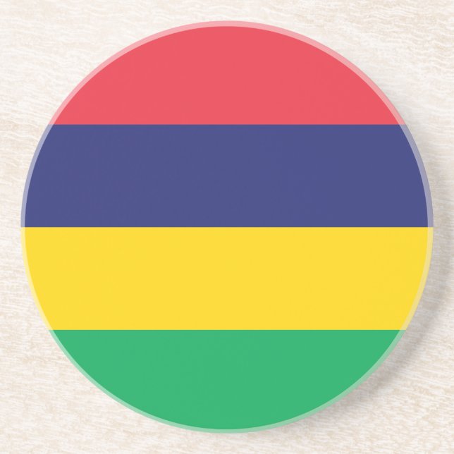 Porta-copos Bandeira da Maurícia (Frente)
