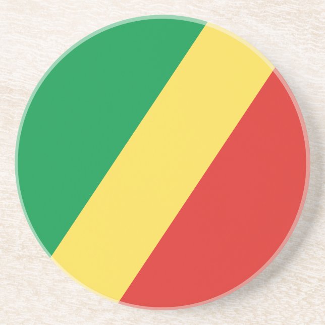 Porta-copos Bandeira da República do Congo (Frente)
