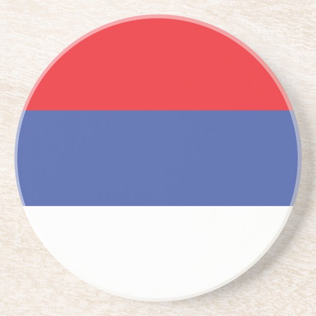 Porta-copos Bandeira da República Sérvia (Frente)
