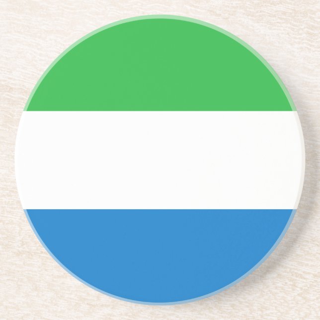 Porta-copos Bandeira da Serra Leoa (Frente)