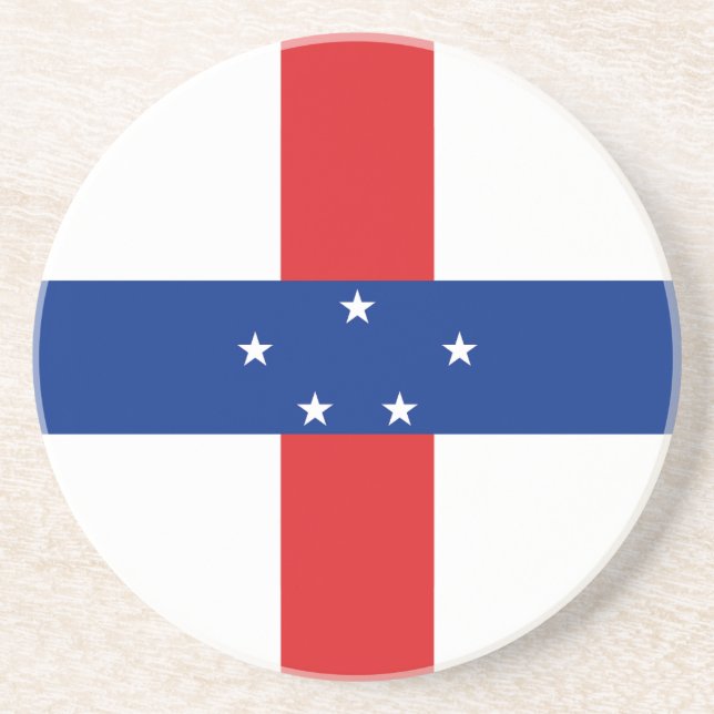Porta-copos Bandeira das Antilhas Holandesas (Frente)