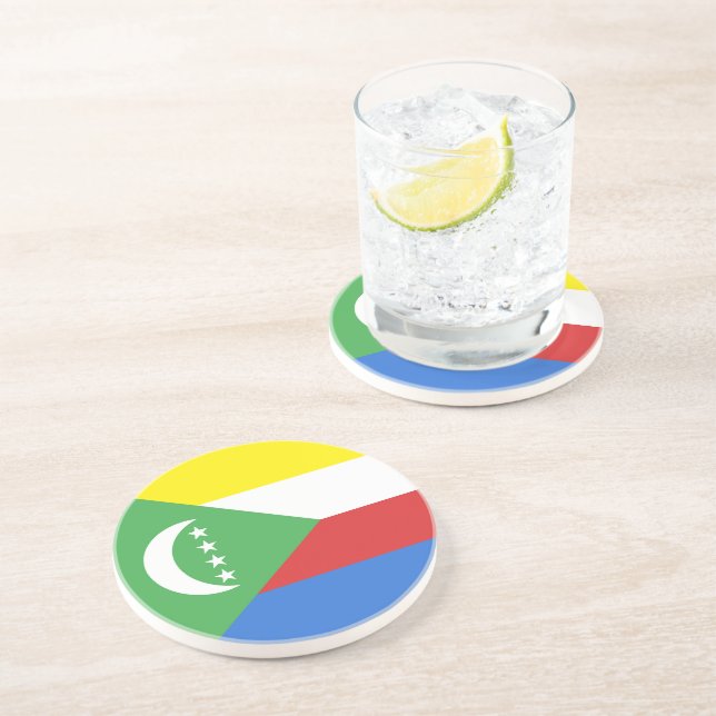 Porta-copos Bandeira das Comores (Lateral)