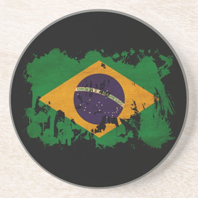 Porta-copos Bandeira de Brasil (Frente)