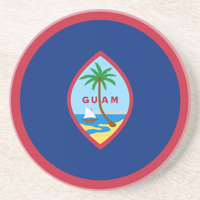Porta-copos Bandeira de Guam (Frente)