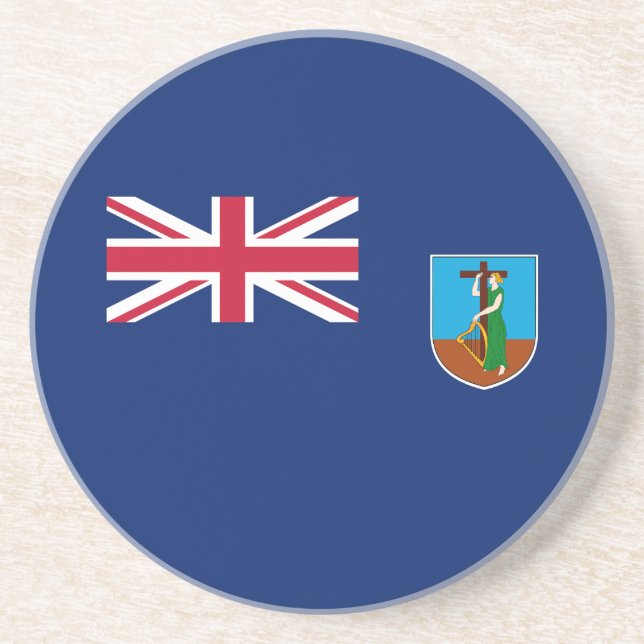 Porta-copos Bandeira de Montserrat (Frente)