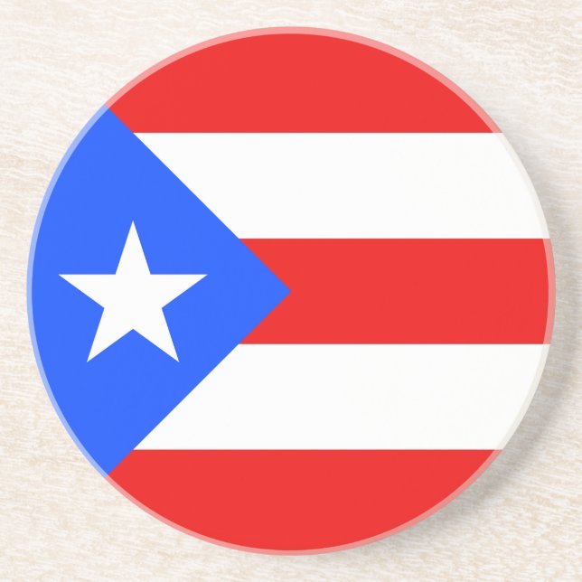 Porta-copos Bandeira de Porto Rico (Frente)