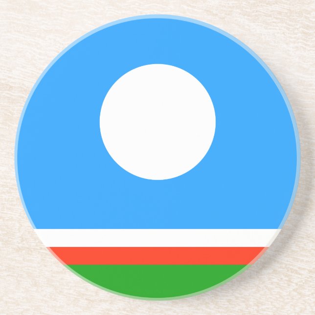 Porta-copos Bandeira de Sakha (Frente)