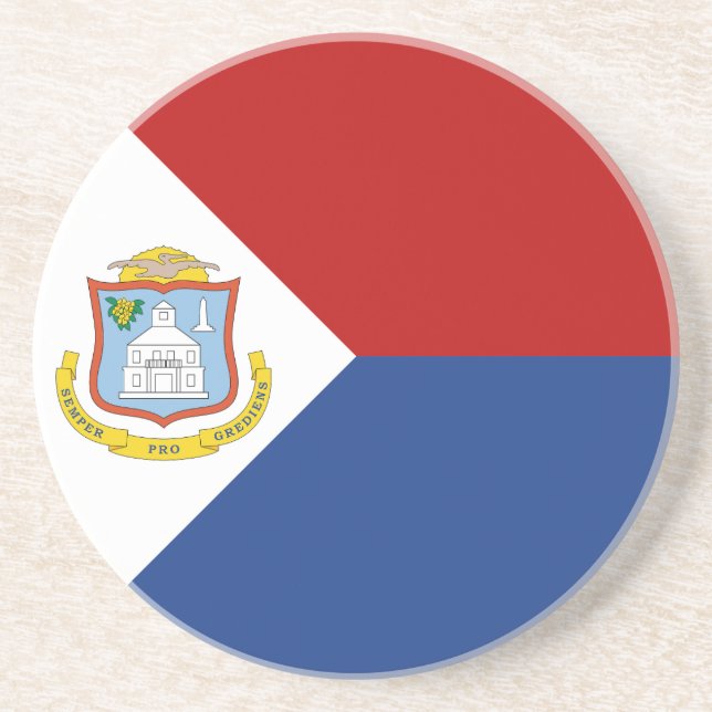 Porta-copos Bandeira de Sint Maarten (Frente)