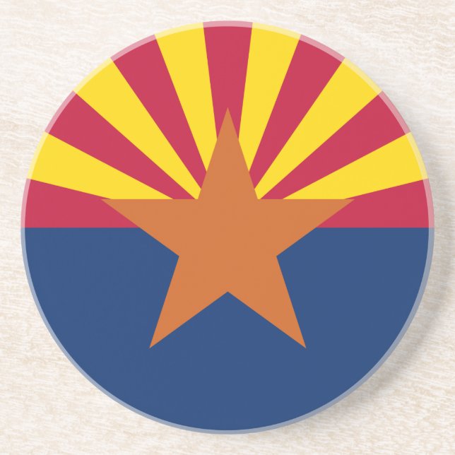 Porta-copos Bandeira do Arizona, O Estado do Cobre Americano (Frente)