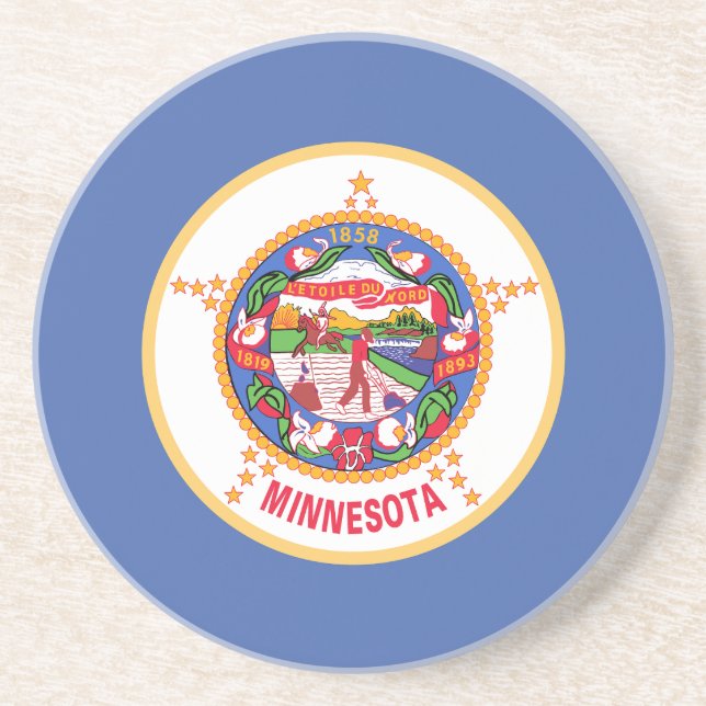 Porta-copos Bandeira do Estado de Minnesota (Frente)