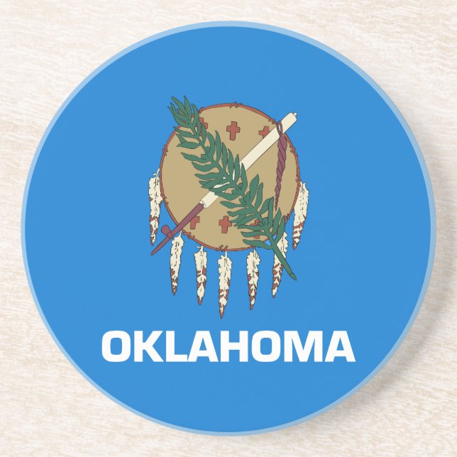 Porta-copos Bandeira do Estado de Oklahoma (Frente)