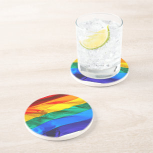 Porta-copos Bandeira do Orgulho Gay SlipperyJoe's onda cores d