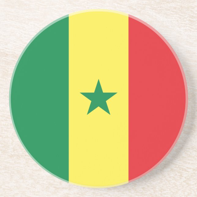 Porta-copos Bandeira do Senegal (Frente)