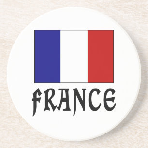 Porta-copos Bandeira e palavra França Preta