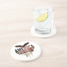 bandeira grunge da América e águia