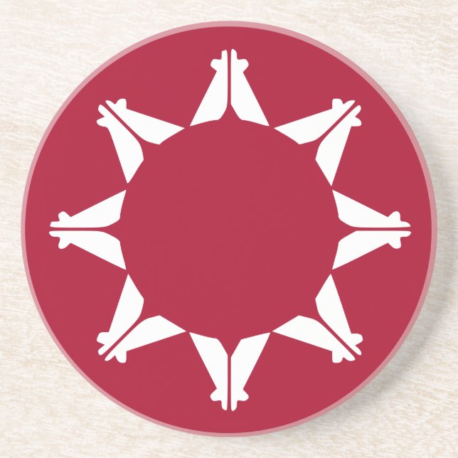 Porta-copos Bandeira Oglala Lakota Sioux (Frente)