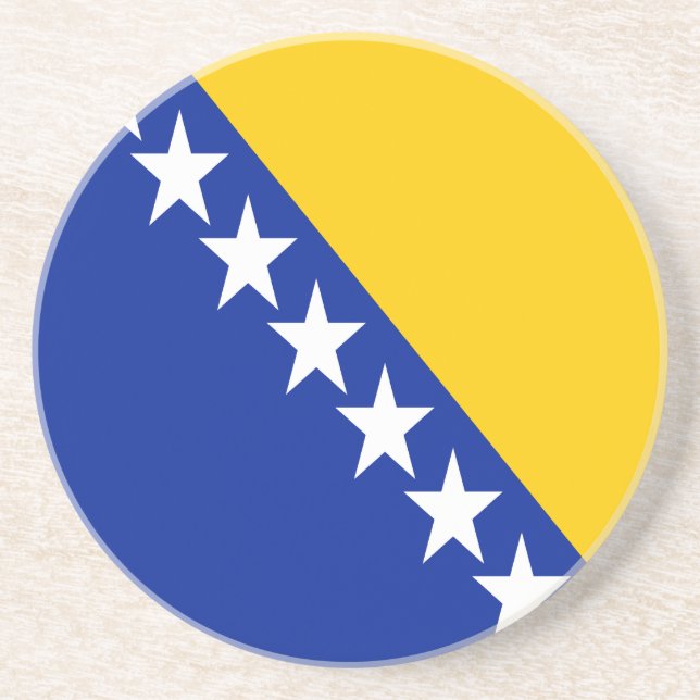 Porta-copos Bandeira Patriótica da Bósnia-Herzegovina (Frente)