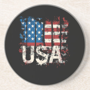 Porta-copos Bandeira Retro-Americana EUA 4 de julho
