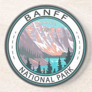 Porta-copos Banff National Park Moraine Lake Vintage