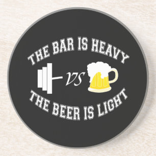 Porta-copos Barbell vs cerveja