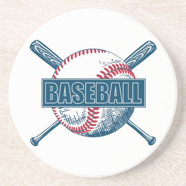 Porta-copos Baseball de cor personalizado (Frente)