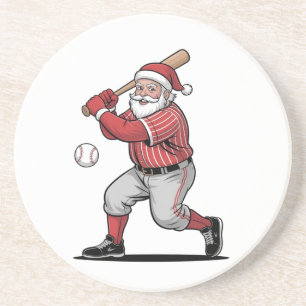 Porta-copos Baseball de Natal Jogando Papai Noel Esporte