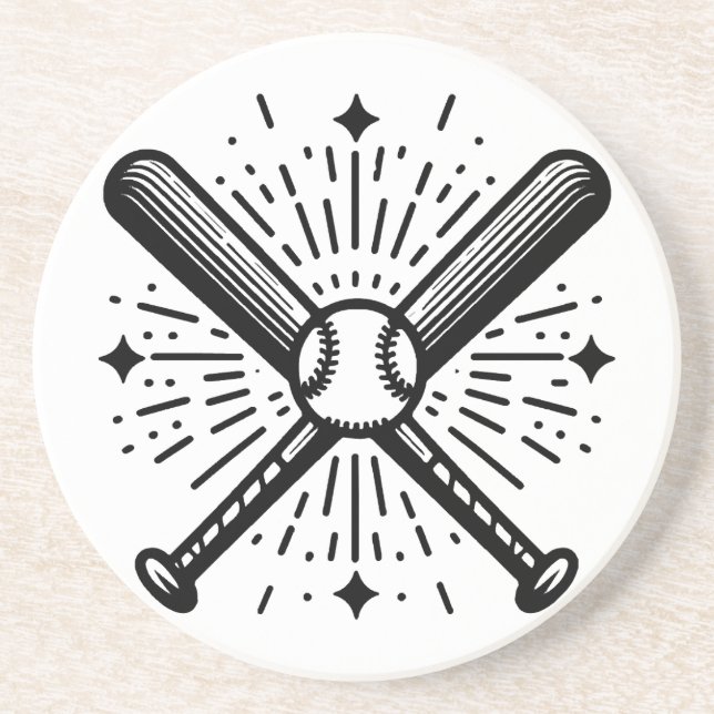 Porta-copos basebol vintage (Frente)