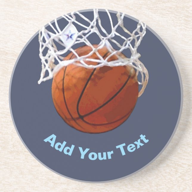 Porta-copos Basquetebol Seu Nome Mensagem de Texto Slogan Pers (Frente)