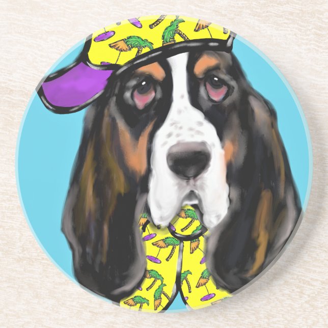 Porta-copos Basset Hound (Frente)