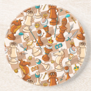 Porta-copos Batalha de xadrez