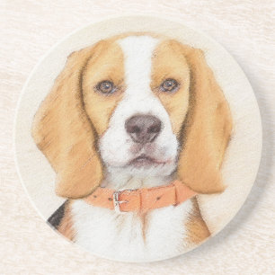 Porta-copos Beagle Hound Dog Painting Original Animal Art