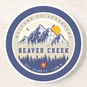 Porta-copos Beaver Creek Colorado Flag Mountain Souvenir