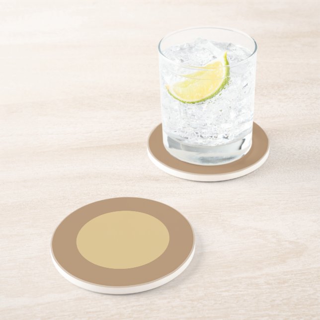 Porta-copos Beige Big Dot (Lateral)