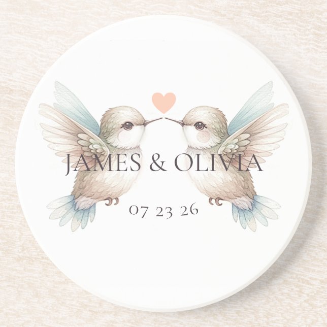 Porta-copos Beija-flor-doce (Frente)