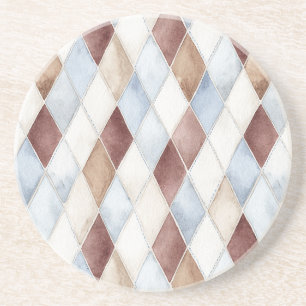 Porta-copos Belos Diamantes Azul Creme Bege Marrom