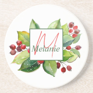 Porta-copos Berries Botânicos de Férias Personalizadas Elegant