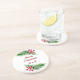 Porta-copos Berries Vermelhos Em Sucursais De Pinheiro Verde