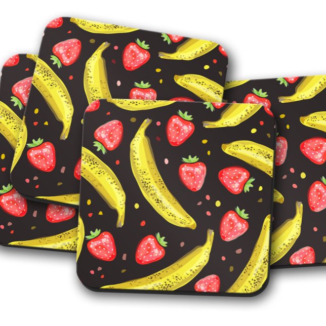 Porta copos Berry & Banana Bliss | Conjunto de Por (Criador carregado)
