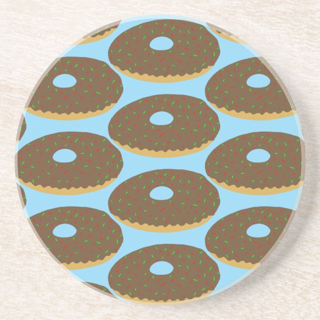 Porta-copos Bibelô de Arenito em forma de Donut (Frente)